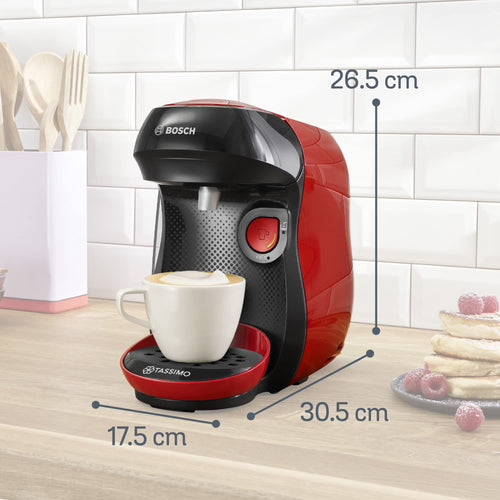 Machine à café à capsules Tassimo Happy TAS1003 Rouge - 1400 W