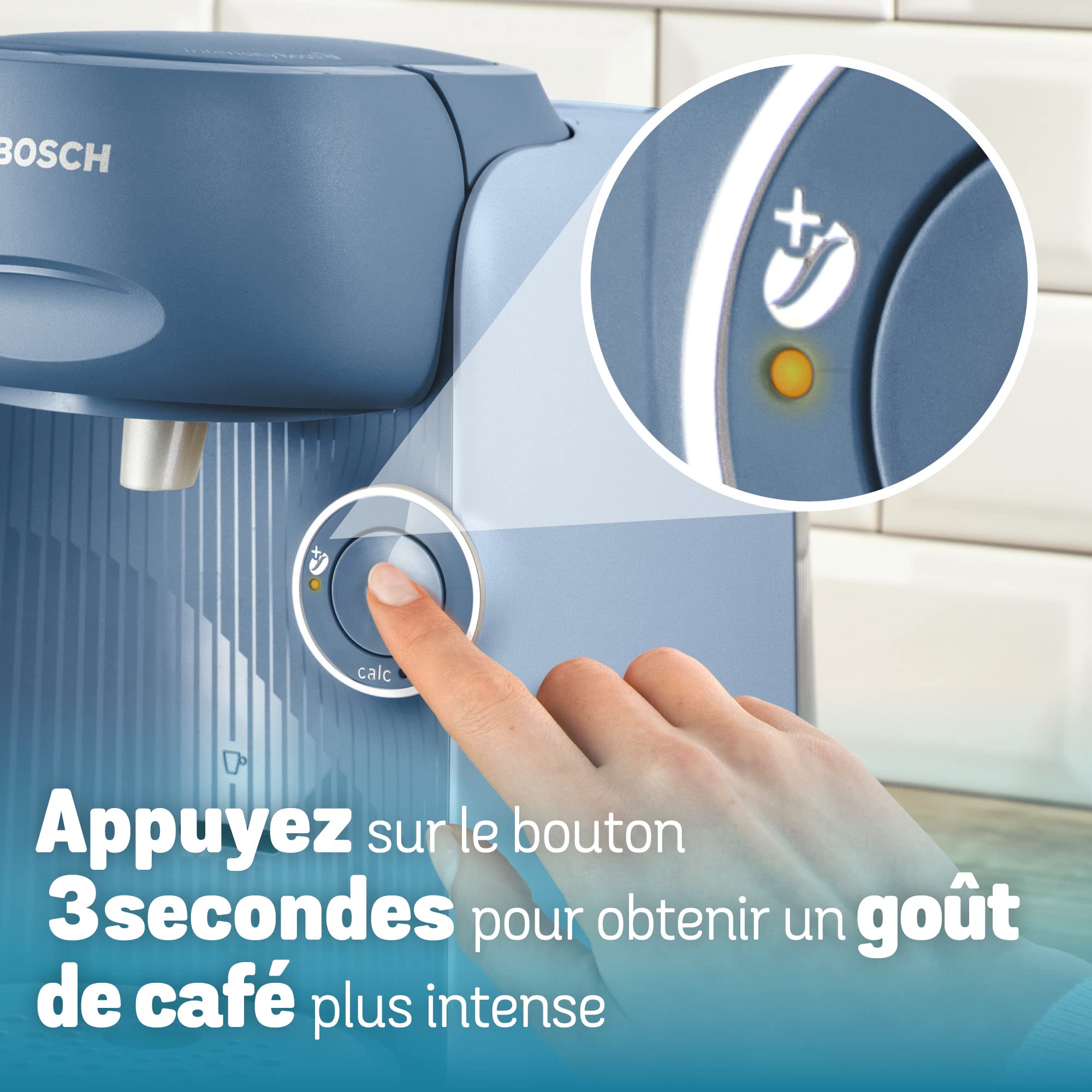 Machine à café Tassimo Finesse TAS16B3 Bleu Lavande - Jusqu'à 70 Boissons