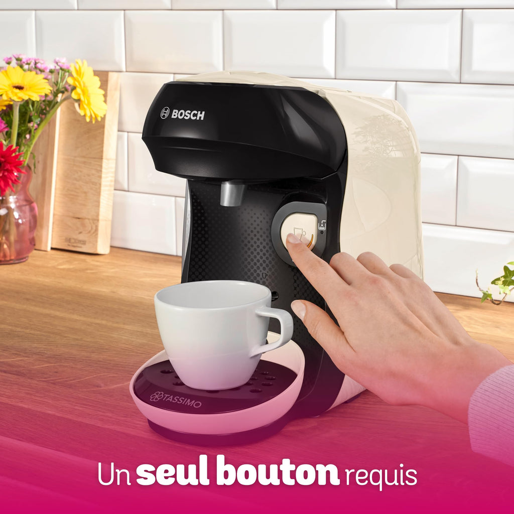 Machine à café Tassimo Happy TAS107E Crème - +70 Boissons - OneTouch