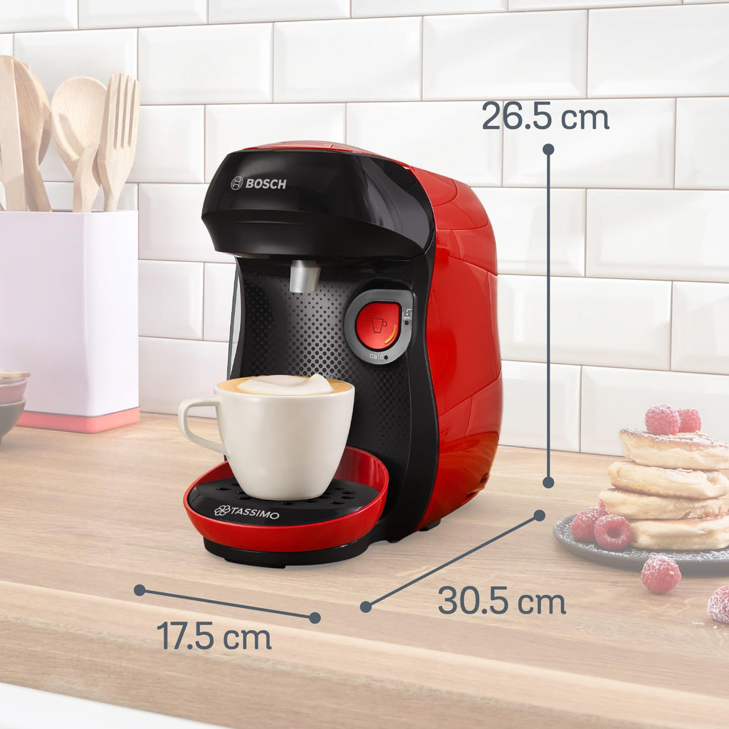 Machine à café Tassimo Happy TAS103E Rouge - +70 Boissons - OneTouch