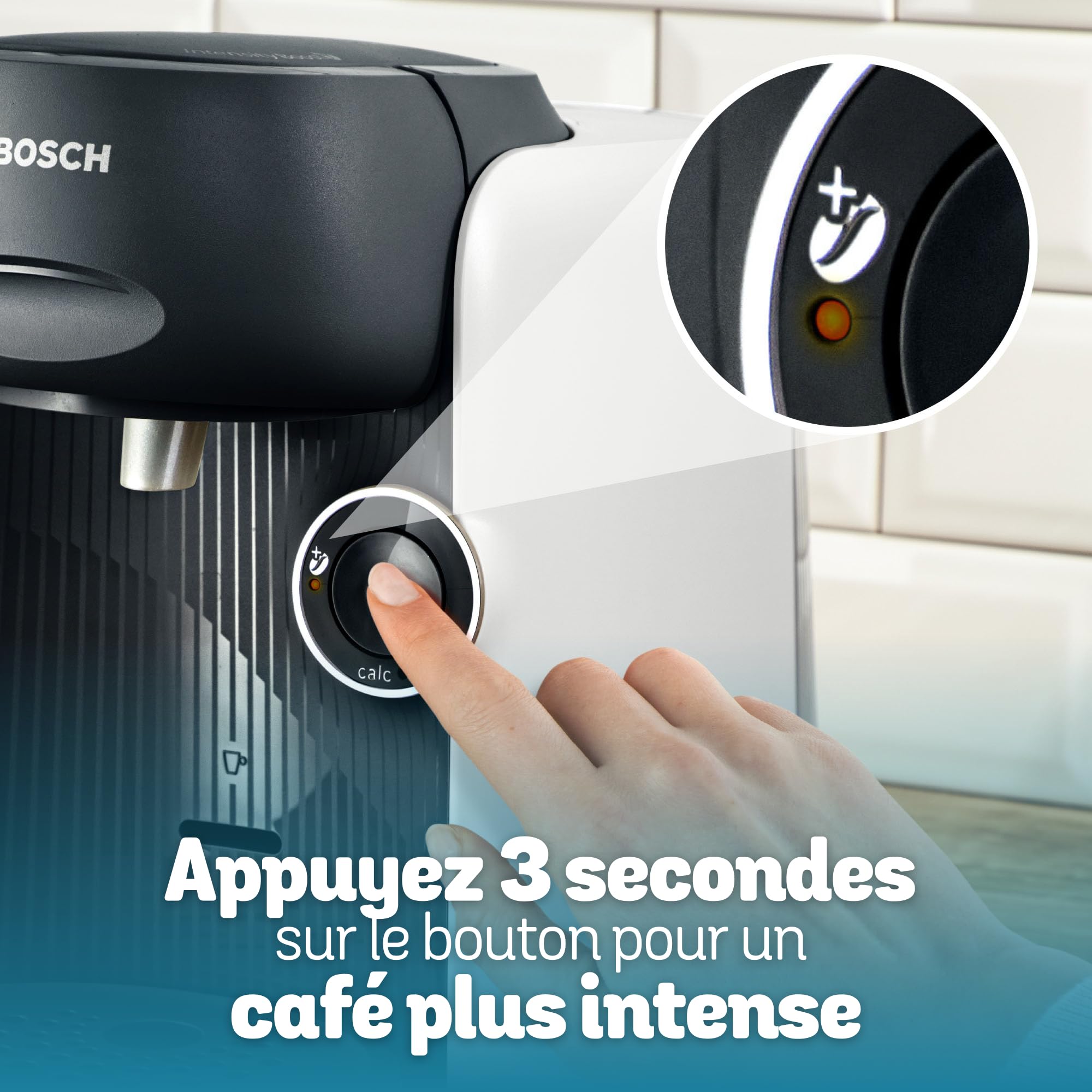 Machine à café Tassimo Finesse TAS163E Blanc - +70 Boissons - Intellibrew