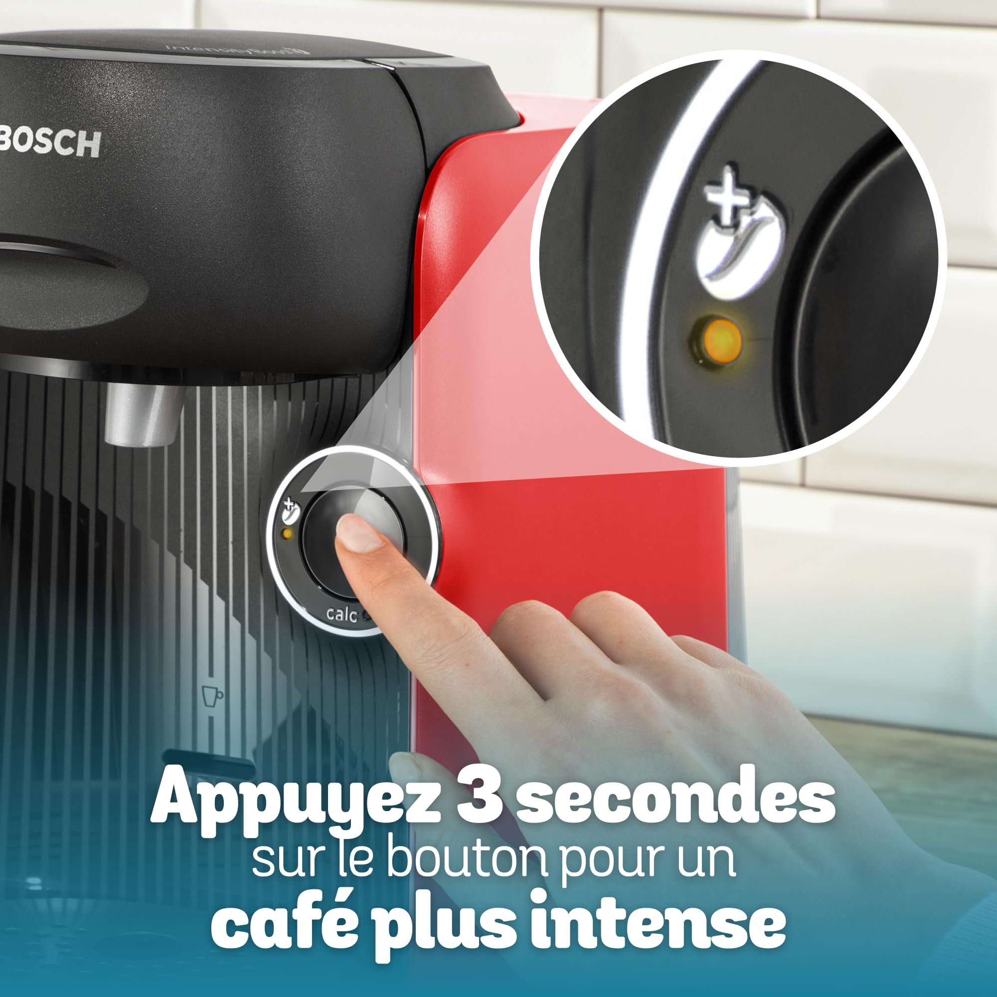 Machine à café Tassimo Finesse TAS163E Rouge - +70 Boissons - Intellibrew