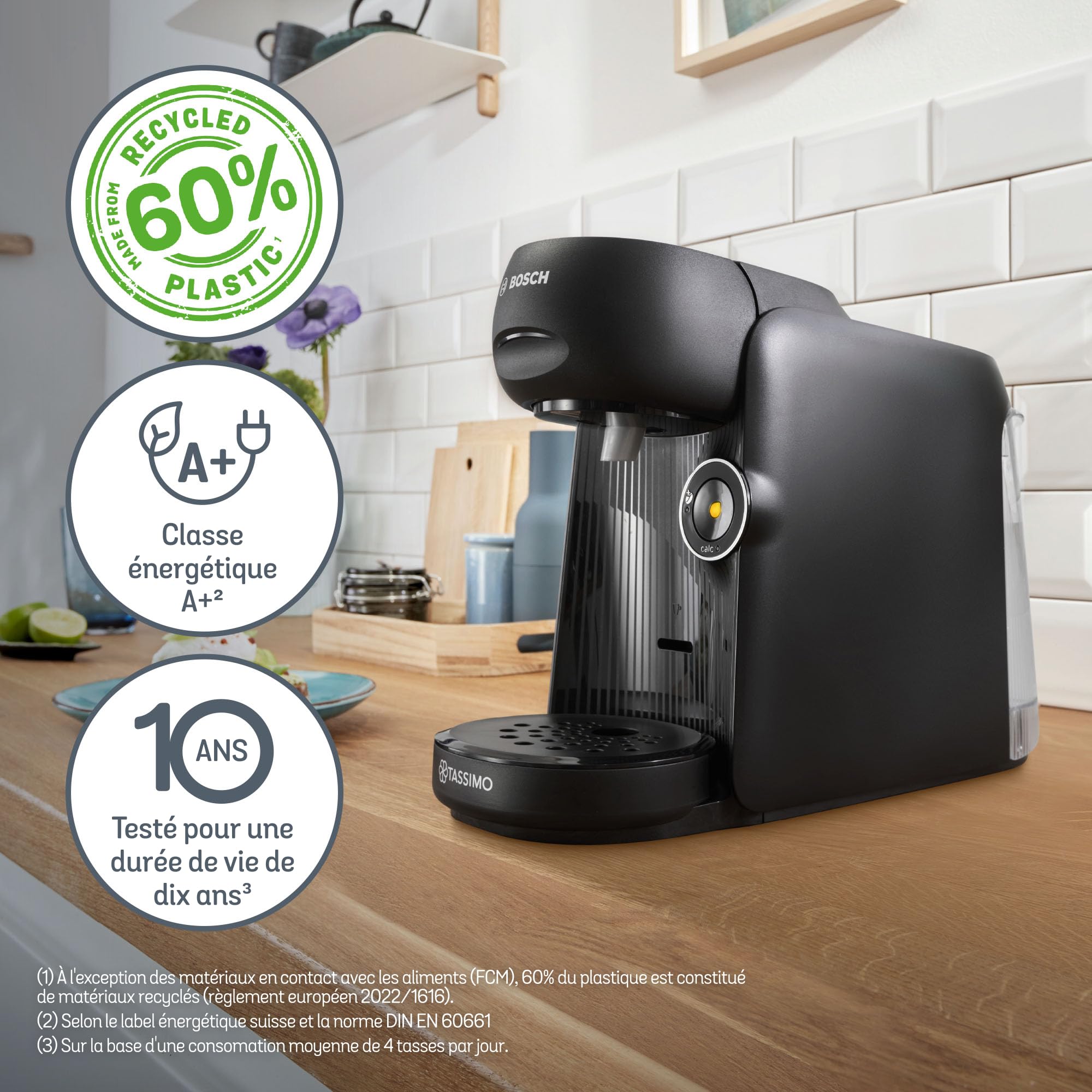 Machine à café Tassimo Finesse TAS162E Noir - +70 Boissons - Intellibrew