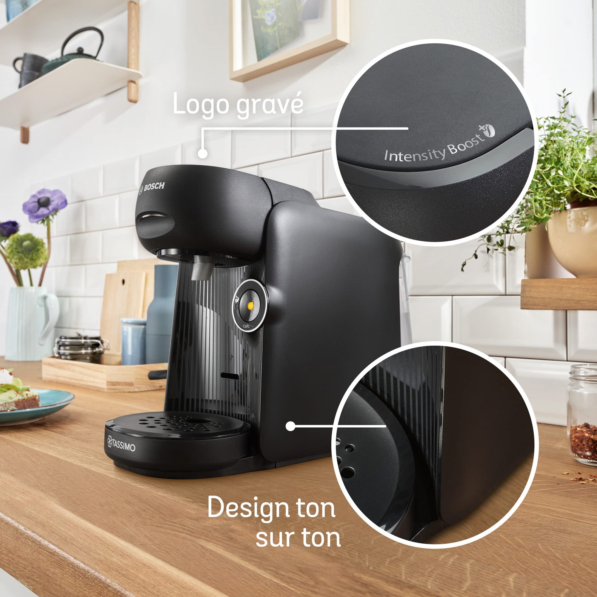 Machine à café Tassimo Finesse TAS16B2 Noir de Jais - Jusqu'à 70 Boissons