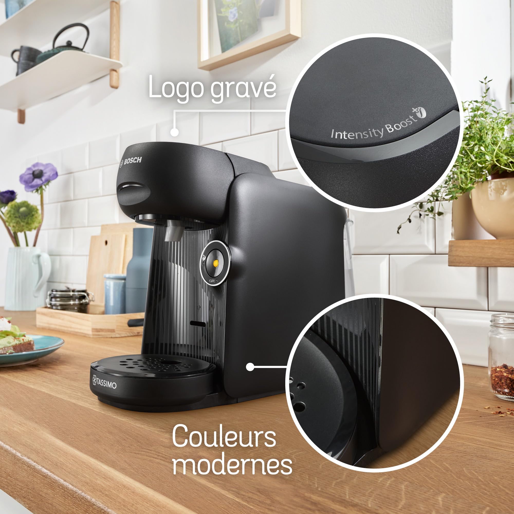 Machine à café Tassimo Finesse TAS162E Noir - +70 Boissons - Intellibrew