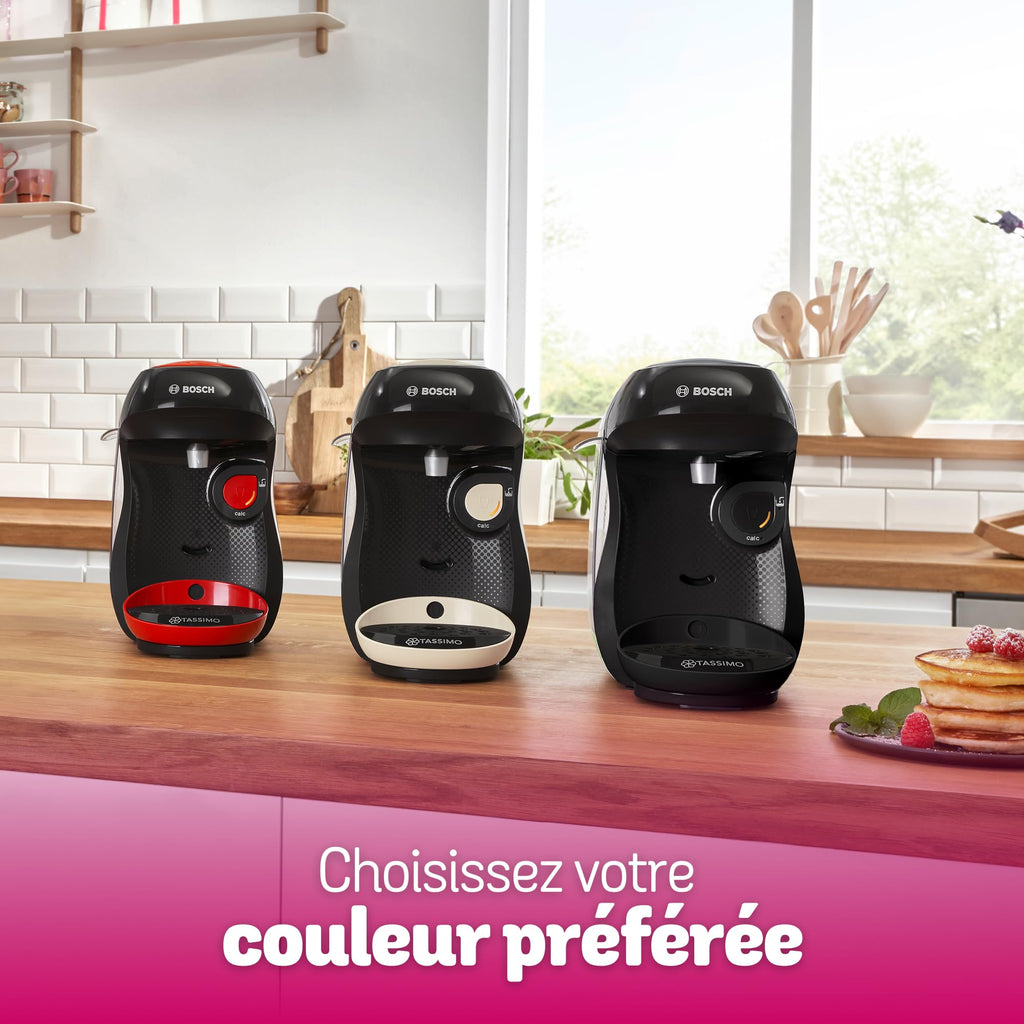 Machine à café Tassimo Happy TAS107E Crème - +70 Boissons - OneTouch
