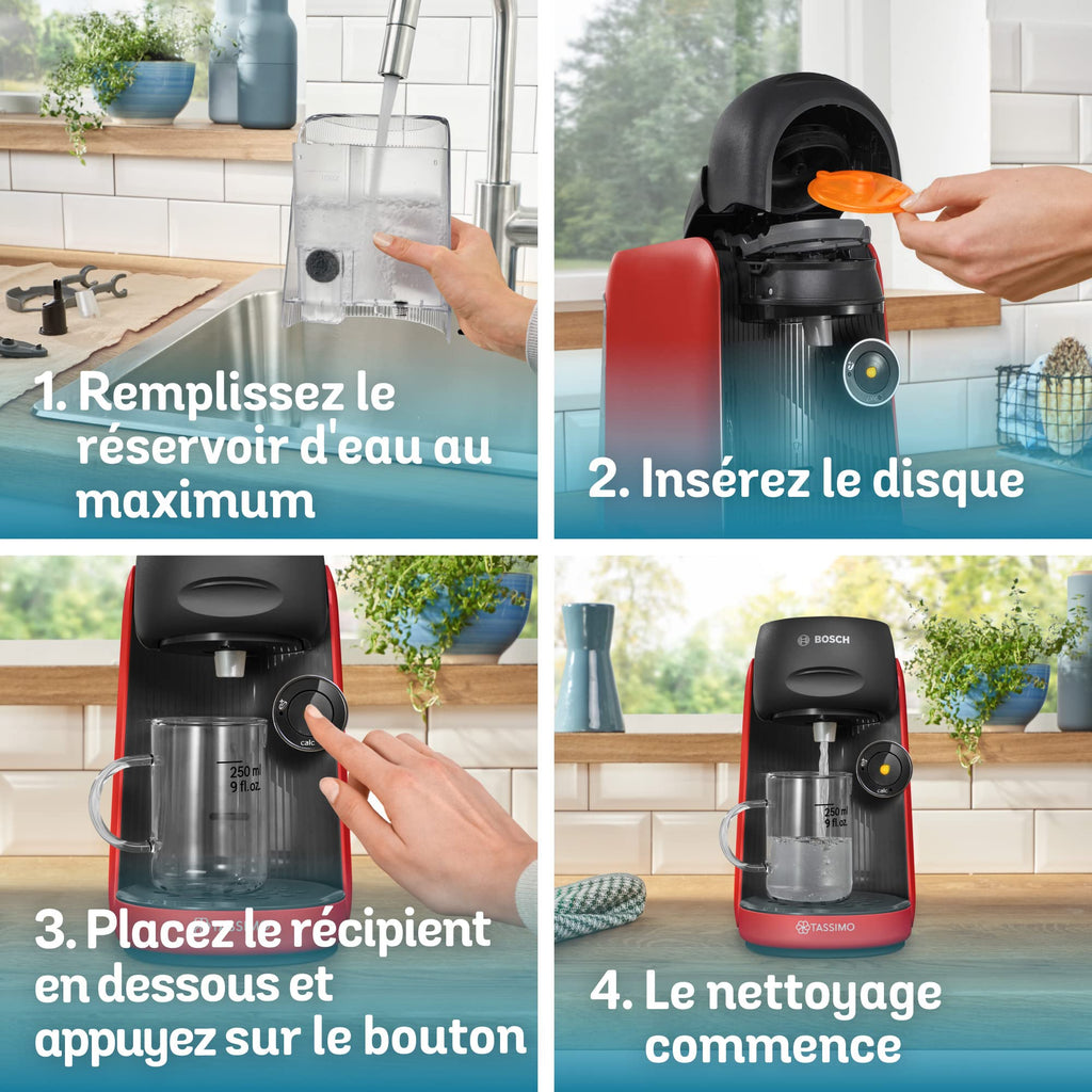 Machine à café Tassimo Finesse TAS16B3 Rouge Intense - Jusqu'à 70 Boissons