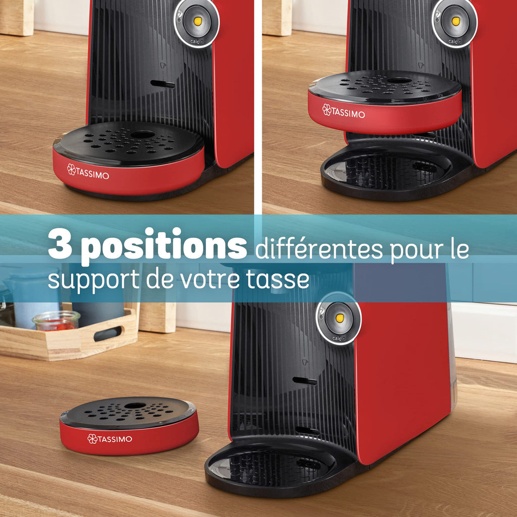 Machine à café Tassimo Finesse TAS16B3 Rouge Intense - Jusqu'à 70 Boissons