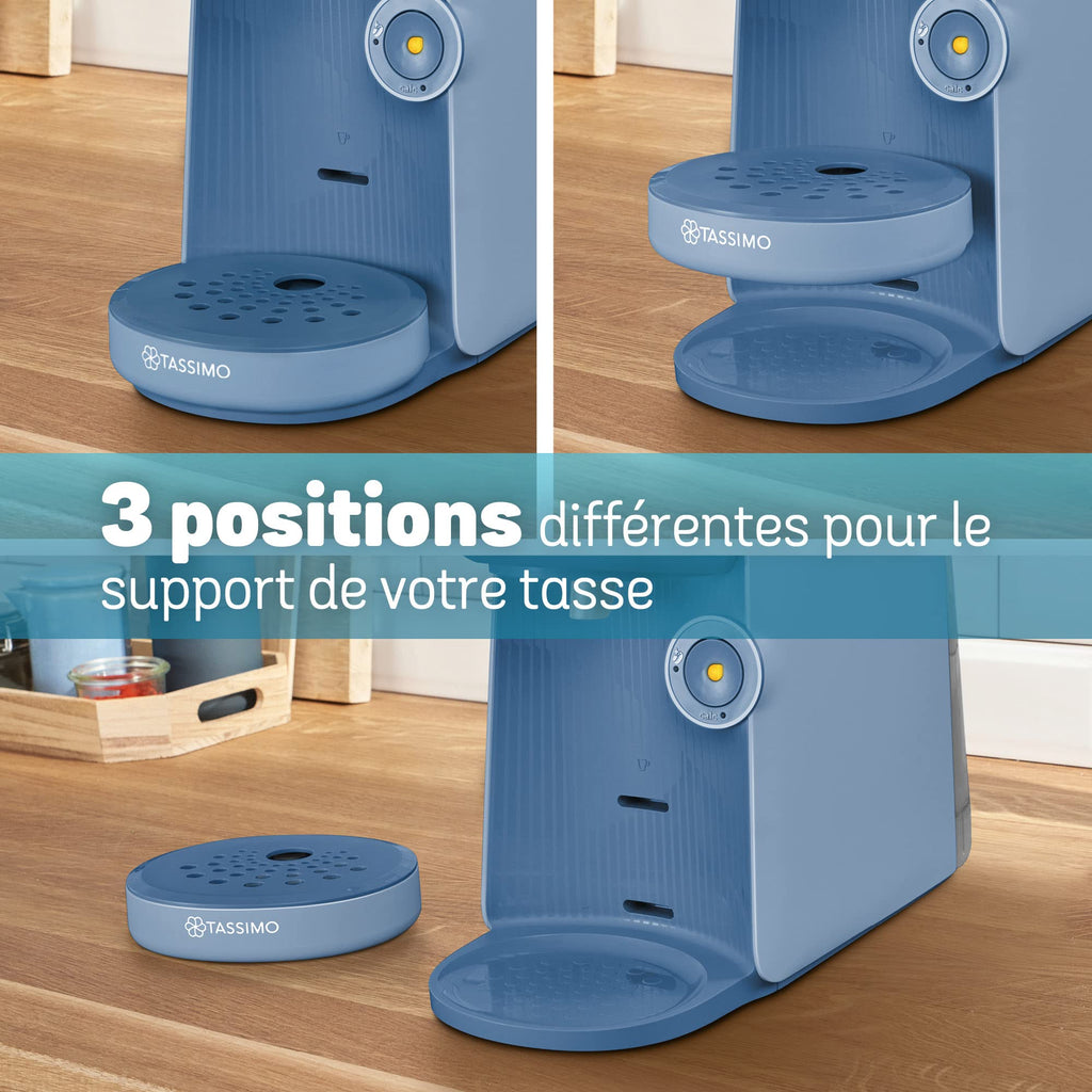 Machine à café Tassimo Finesse TAS16B3 Bleu Lavande - Jusqu'à 70 Boissons